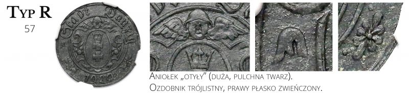 10 fenigów 1920 Gdańsk Typ R