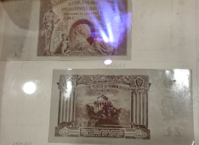 Projekt banknotu 20 złotych 1927 z Ignacym Janem Paderewskim